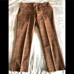 Size 12 cropped stretch cotton pants, New w/o Tags
